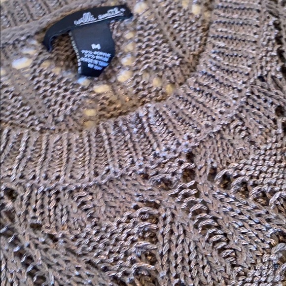 🥭 (4 for $15) Willi Smith Brown Knit Sweater - Picture 6 of 7